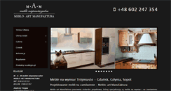 Desktop Screenshot of mebloartmanufaktura.pl