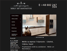 Tablet Screenshot of mebloartmanufaktura.pl